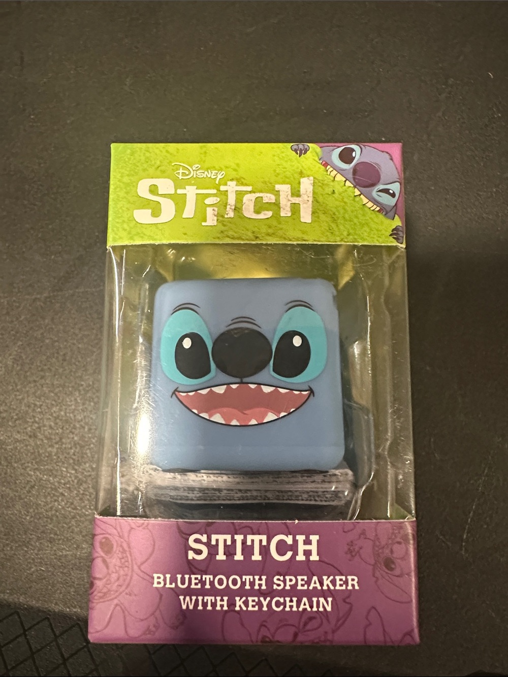 Disney Stitch Mini Bluetooth Speaker Keychain - Blue & Teal NEW